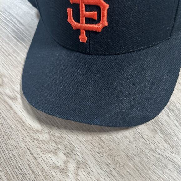 Vintage Puma Logo Athletic San Francisco Giants Hat Snapback MLB Black‎ Wool Cap - Picture 8 of 10